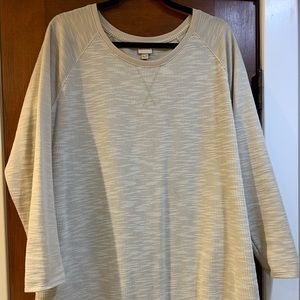 Tan, thermal long sleeved dress